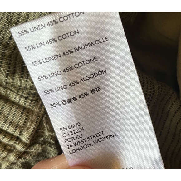 Anthropologie Overdyed Cropped Wide-Leg Pants M - Picture 9 of 9